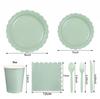 Light Green Lace Party Decorations Disposable Paper Plates Paper Towels Paper Cups Party Decorations