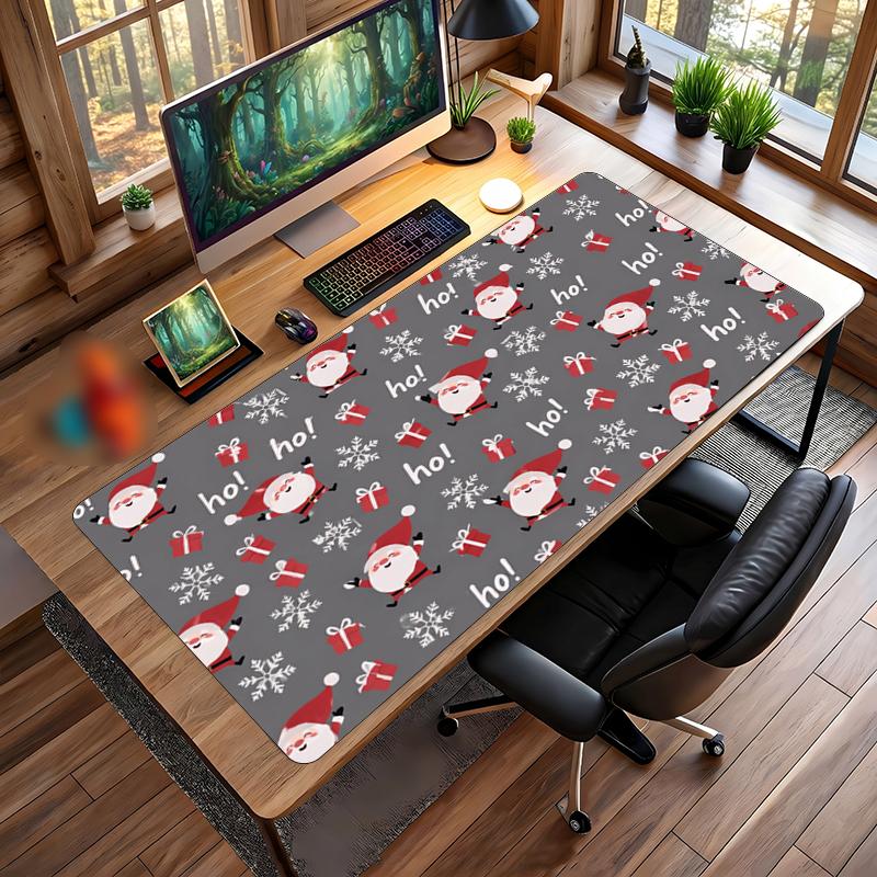 Christmas Printed Mouse Pad Non Slip Desk Mat For Office Gaming Home Use Holiday Gift