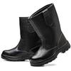 mens fashion steel toe cap work safety boots soft leather tooling security shoes worker high botas safe footwear protection male