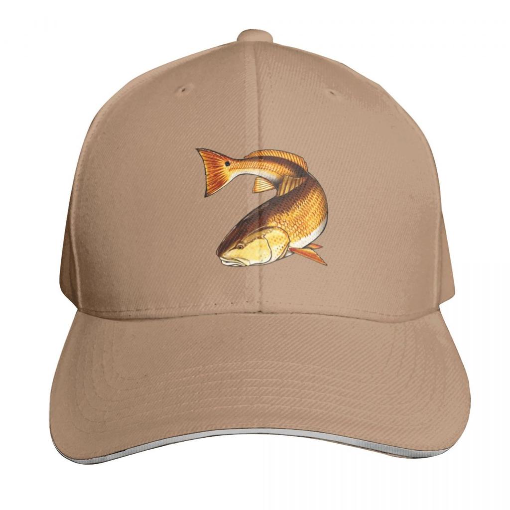 Redfish Fishing Lake River Fish Red Drum Channel Bass Puppy Drum Baseball Cap Men Women Casual Summer Sport Sun Cap