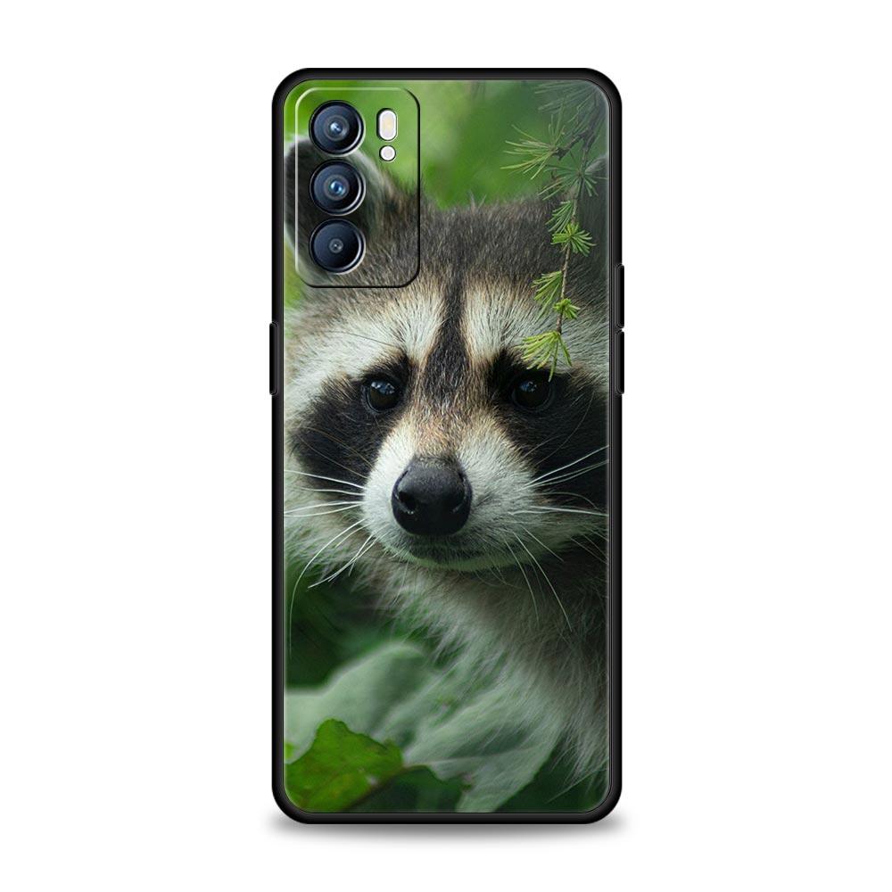 

Phone Case Cover For Oppo A17 A31 A54 A57 A78 A79 Find X5 X6 Reno 7 8 10 11 12 13 F Pro 5G Soft TPU Shell Cute Animal Raccoon Oppo A54 5G