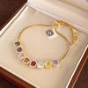 Luxury Geometric Cube Bracelet Exquisite Colorful Stackable Bracelet  Friendship Gift
