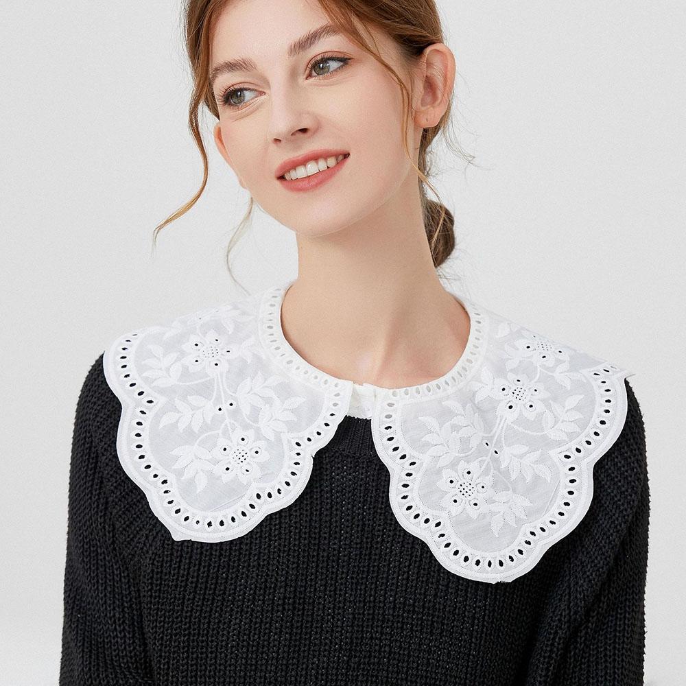 Vintage Kragen Spitze Modeaccessoire Kragen Abnehmbar Hemdkragen Baumwolle Für Büro Damen Bluse