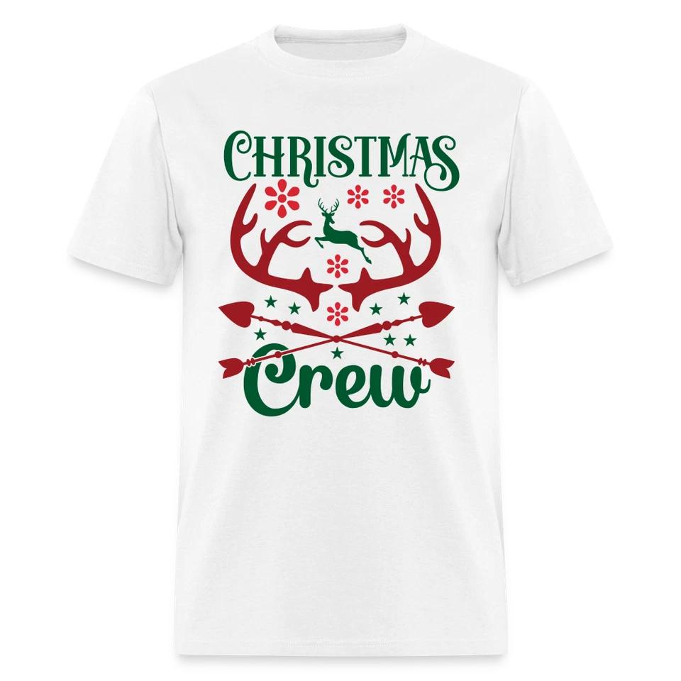 Christmas Crew T-Shirt (with Reindeer Antlers & Hearts) 2XL