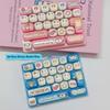 1Pcscute Cute 26 Key Stress Reducing Keyboard Creative Mechanical Healing Tool Popular Pendant Small Gift Accessories