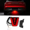 F1 Style Tail Third Brake Lamp Red LED Rear Brake Light Warning Stop Lamp Universal DRL Fog Light For JDM BBA