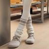 Knitted Leg Warmers Warm Long Socks Casual Knee Socks  Autumn Winter