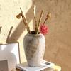 Retro Chinese Wabi-Sabi Ceramic Vase: High-End Decorative Pottery for Elegant Flower Arrangements In Living Rooms