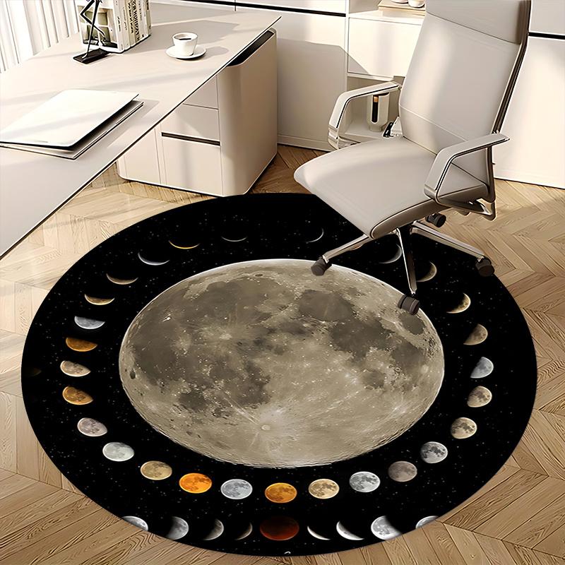 Full Moon Chair Mat: Home Decor, Office Carpet, Gift for Any Room, Perfect for Bedrooms & Living Rooms1118134a