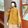 Women's Short Windbreaker: Korean Style Petite Loose Fit Autumn Jacket - Trendy and Versatile for Students