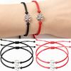 10 pièces 2026 Bracelets Trèfle à Quatre Feuilles pour Femmes Hommes Réglable Fait Main Corde Rouge Porte-Bonheur Couple Amitié Bijoux Accessoires