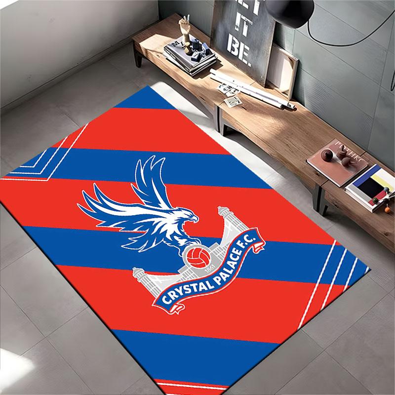 Crystal Palace FC Logo Carpet suitable as a non-slip mat for the living room or bedroom sofa