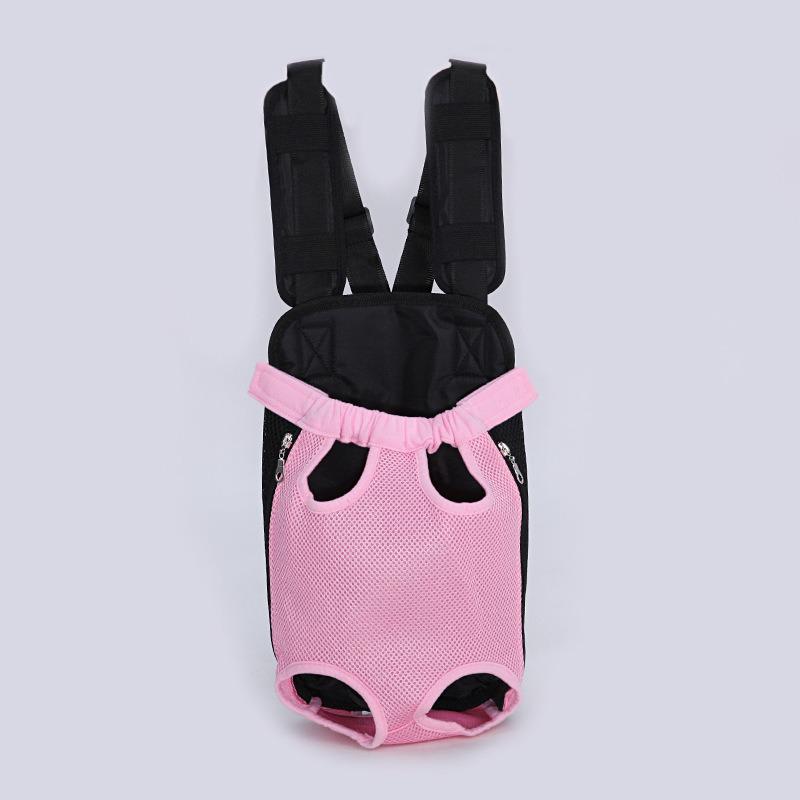 Double Shoulder Pet Travel Backpack with Mesh for Cats and Dogs