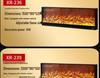 Decorative Flame Electric Fireplace Heater: Built-In Home Simulation