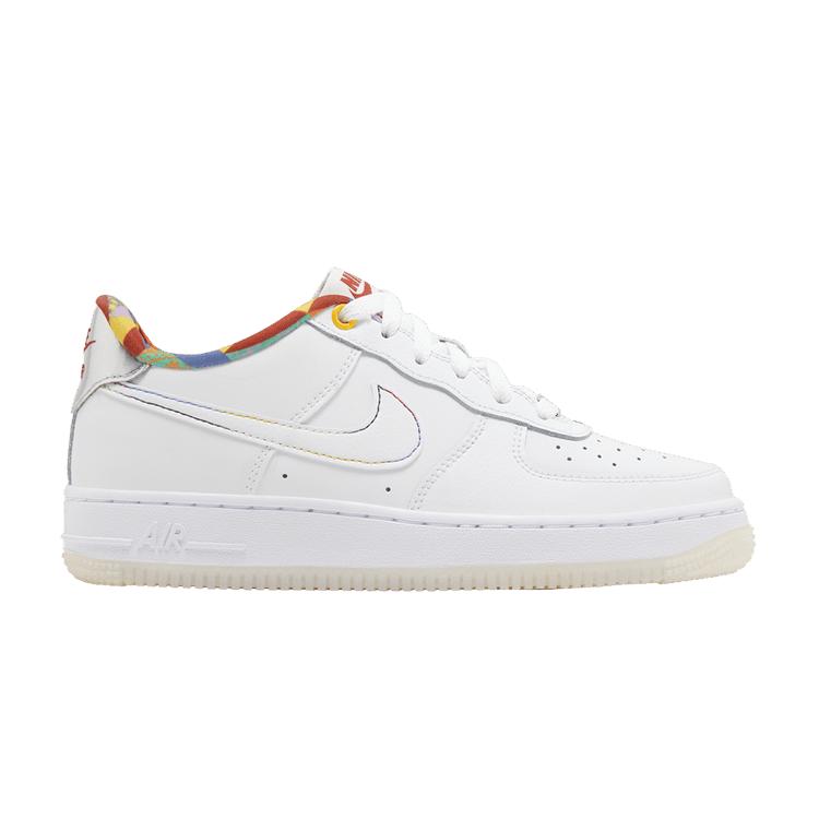 Nike Air Force 1 Low LV8 White Playful Print (GS) 35.5