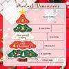 Cartoon Christmas Tree Door Sign Paper Door Hanging Ornament Xmas Hanging Flag  Retailers