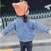 Baby Girls Denim Jacket Spring Autumn Kids Jean Coat for Girls Sweet Little Princess Outerwear Children Clothing
