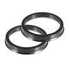70.1mm To 60.1mm Universal Car Hub Centric Rings 2.37" To 2.76" Black Pack of 4