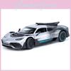 Mercedes 124 One Alloy Supercar Toy With Lights Inertia Drive For Collector