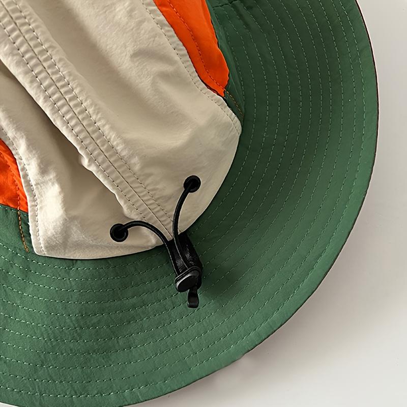Cappelli da Sole alla Moda Casual da Alpinismo Regolabili Cappellino Parasole Estivo Color Block Pieghevole per Campeggio all'Aperto Cappelli a Secchiello