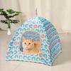 Cat Tent Indoor Outdoor Pet Tent House Portable Cat Cave Bed with Handle for Kittens Puppies Small Animals