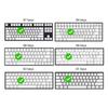 Original Height Side Engraved Keycaps Premium PBT Contour4.0 Theme for 61 64 68 75 84 87 Mechanical Keyboards