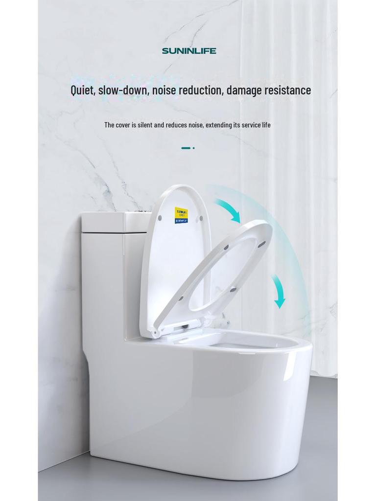 Housse de siège de toilette universelle à installation rapide et à descente lente - Accessoires épais et adaptés à la maison