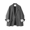 Damen Zweireihiger Blazer mit Spitzenmanschetten