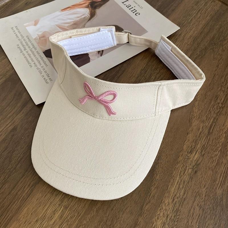 Butterfly Knot Denim Baseball Cap With Sun Protection For Casual Women