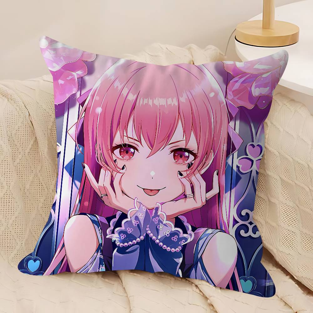 A-Airi Momoi Cartoon Cushion Cover Car Throw Pillow Case For Sofa Car Christmas Gift 40x40cm 45x45cm