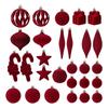 Christmas Tree Ornaments Velvet Balls Decorative Holiday Pendant Christmas Tree Ball Shatterproof Ornaments Decorations