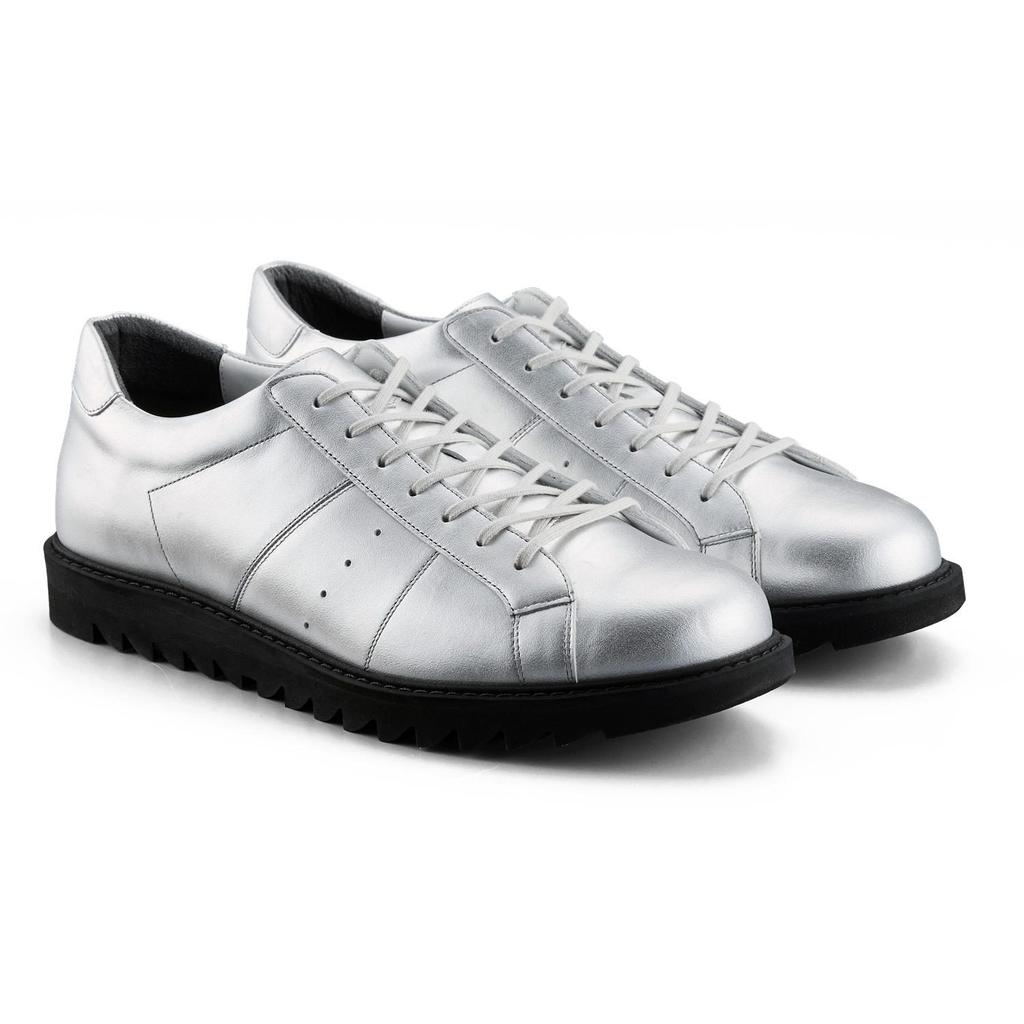 Onitsuka Tiger Court T Slip Resistant Abrasion Resistant Low top Casual Shoes Unisex Silver Black 1183C360-020