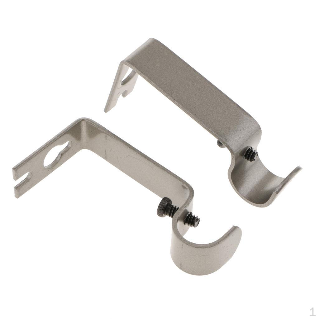 2 Adjustable Curtain Rod Holder for Bedroom