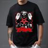 Speler Rob Zombie Polyester Shirt Horror Stijl USA Concert Tour Punk Grafische T-shirts Rock Band T-shirt Schedel Pentagram Ontwerp