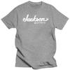 JACKSON Guitars Logo T-Shirt Schwarz Rockgitarrist Metal Band Kurzarm Baumwolle T-Shirts Herren Kleidung