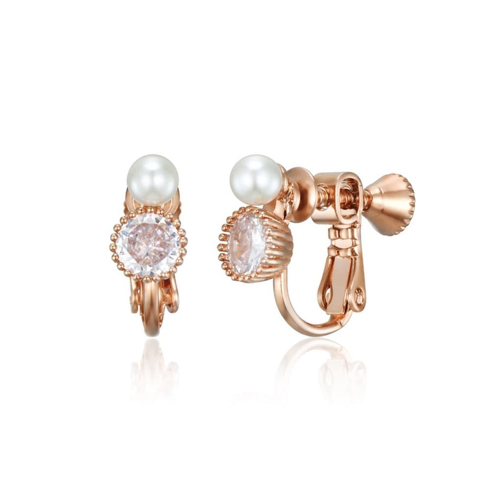 Shining Pearly Stone Bracelet Earrings Elspee500