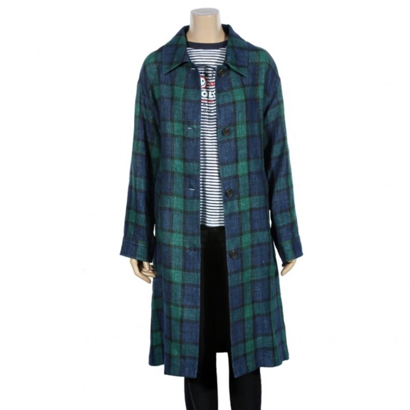 Benetton  Benetton Timo Double Check Coat Bacta4411 Gn