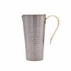 Titanium Hammered Sake with 300ml with Measuring Rattan Suitable for Hot and Cold Made In Carafe, "Yo," 1-go Size, Lid, Capacity, Marks, Wrapping.