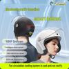 Smart 3/4 Motorcycle Helmet with Dashcam, Bluetooth, and Fan - 3C Certified for Electric Vehicle Riding