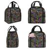 Sac à lunch isotherme Geometry Dash pour enfants Sac isotherme scolaire Boîte alimentaire thermique Sac fourre-tout Contenant de boîtes à lunch portables