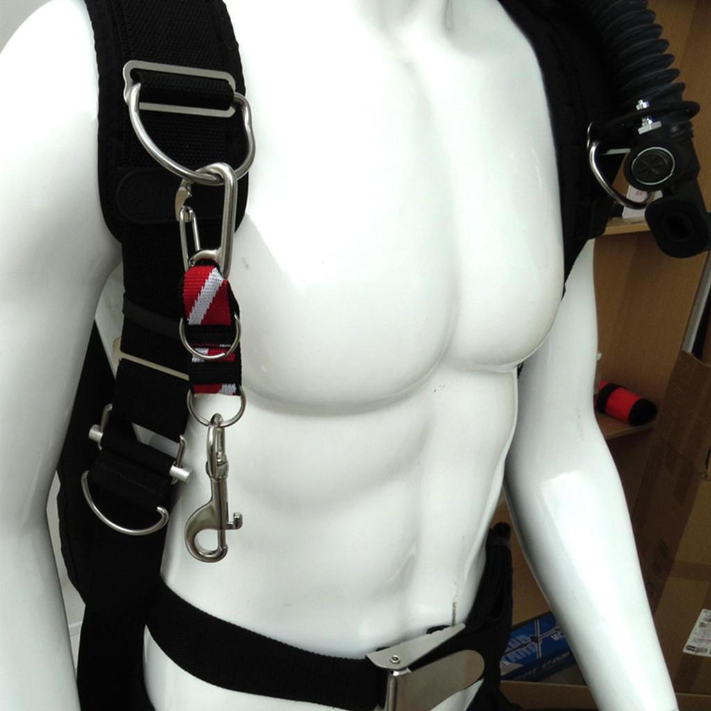 Scuba Diving Lanyard Clip Anti Lost Strap Versatile Nylon with D for Gear Attachment
