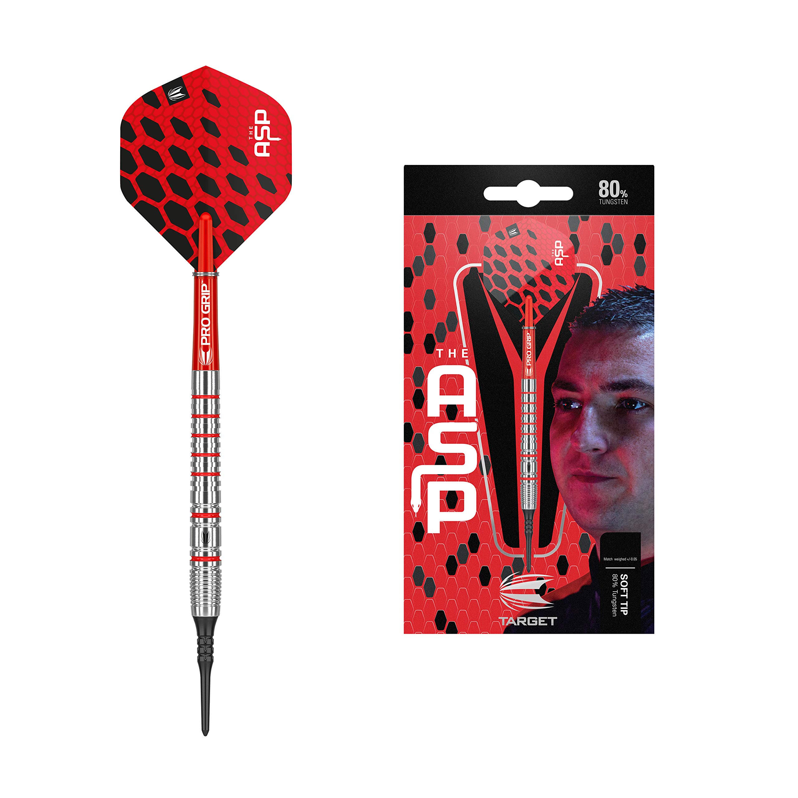 

Darts Barrel TARGET Aspinall 80 NATHAN ASPINALL Модель игрока ASP 80 Darts 2BA Barrel 210086 [Target] (Вольфрам80%) 18,0 г