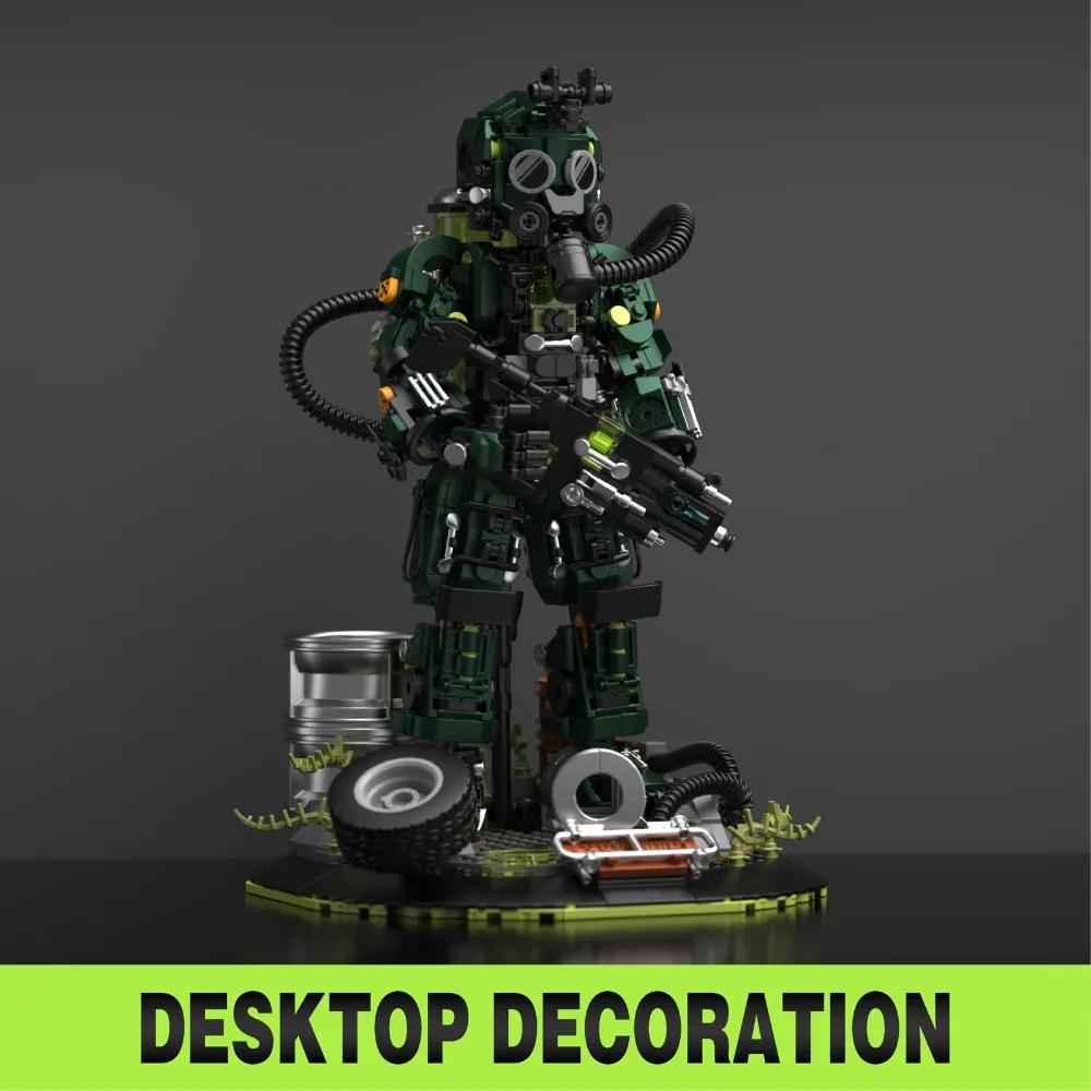 1271PCS City Mech Warrior Building Kit Futuristic Xeno Striker Model Assembled Toys for Desk Decor STEM Gift