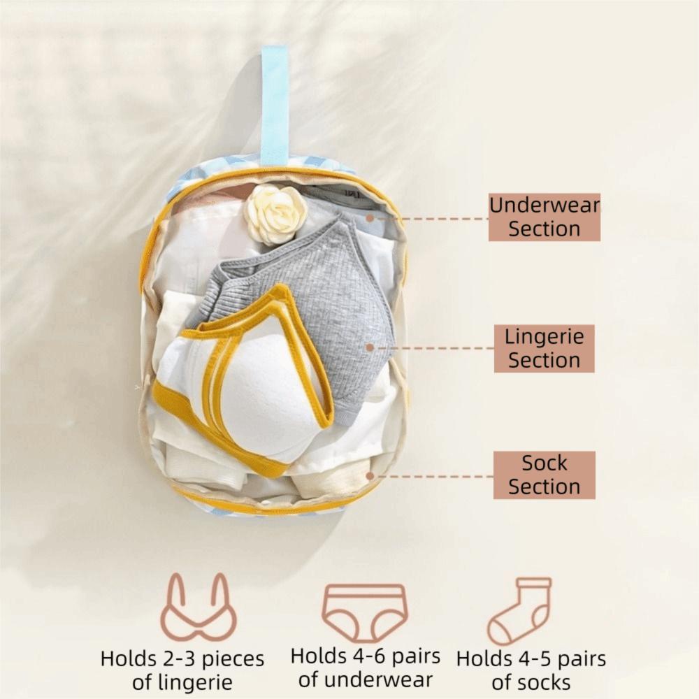 Cartoon Intimate Clothes Bag Folding Lingerie Pouch Portable Underwear Organizer  Business Trip
