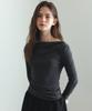 Banwonateullie A3604 Drape Long Sleeve_Dark Gray