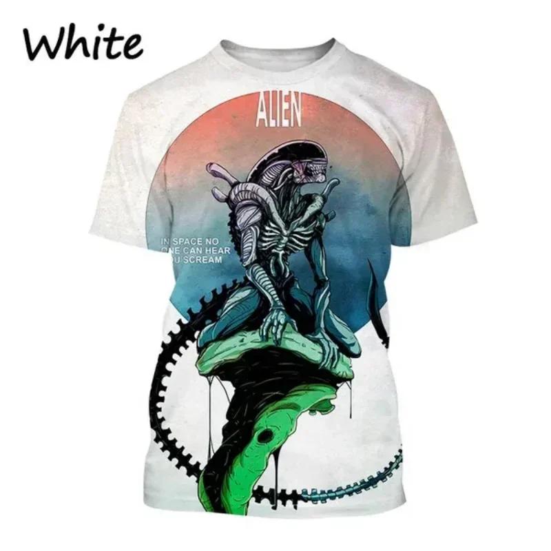 Μόδα Ανδρικά Ρούχα Νέο Εξωγήινο Πλάσμα 3D Εκτύπωση T-shirt Εξατομικευμένο Casual Oversized T-Shirt Harajuku Street Unisex Μπλούζες