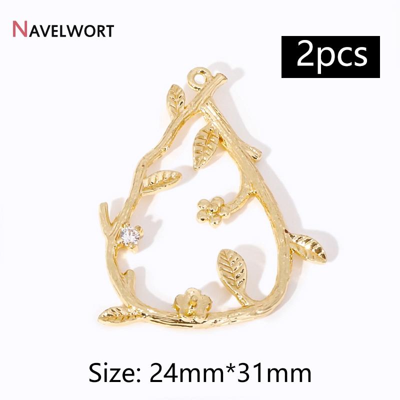 2Pcs 14K Gold Plated Brass Metal Conch Pendant,Charms For Jewelry Making,DIY Earring Bracelet Necklace Making Findings Supplies