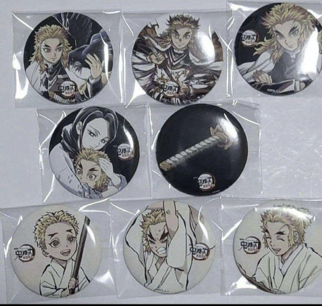 

[USED] All 8 types (complete) Kyojuro Rengoku Can Badge Demon Slayer: Kimetsu no Yaiba Silver Screen Art Collection