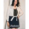 Blacknini Yin WAF/California Impression Silk Jacquard Shoelace Gold Buckle Shirt (Two Colors)