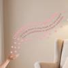 100pcs Night Glow Decor PP Luminous Star Sticker Pink, Color Mixing 1.18 in Glow in Dark Sticker star 3D Star Wall Decal Wall